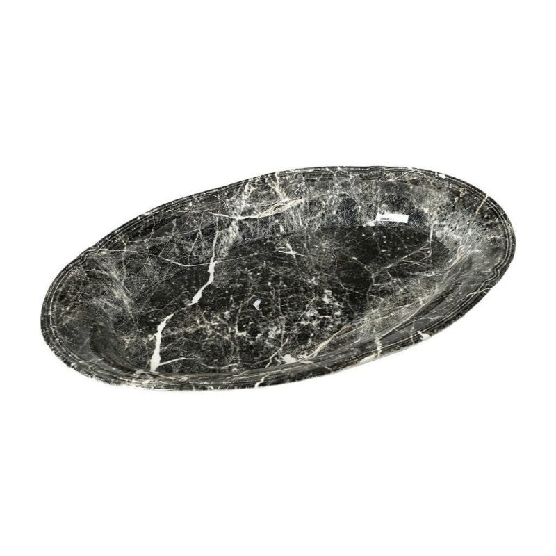 marble-πιατελα-οβαλ-μαυρο-33χ22εκ