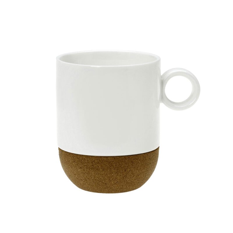 cork mug white porcelain 280ml 10.013.25