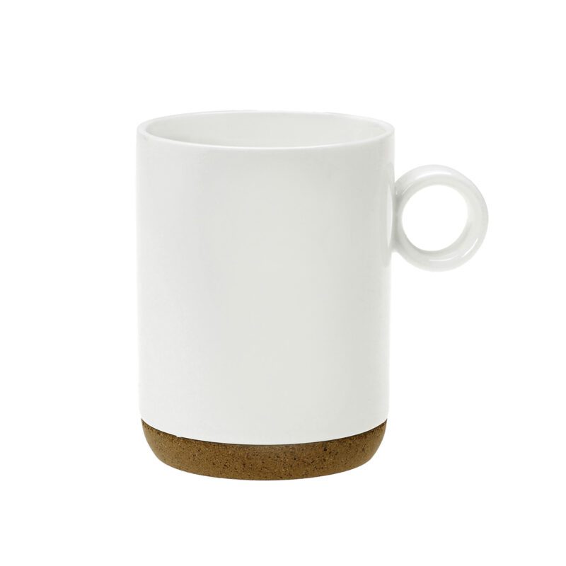 cork mug white porcelain 300ml 10.033.25