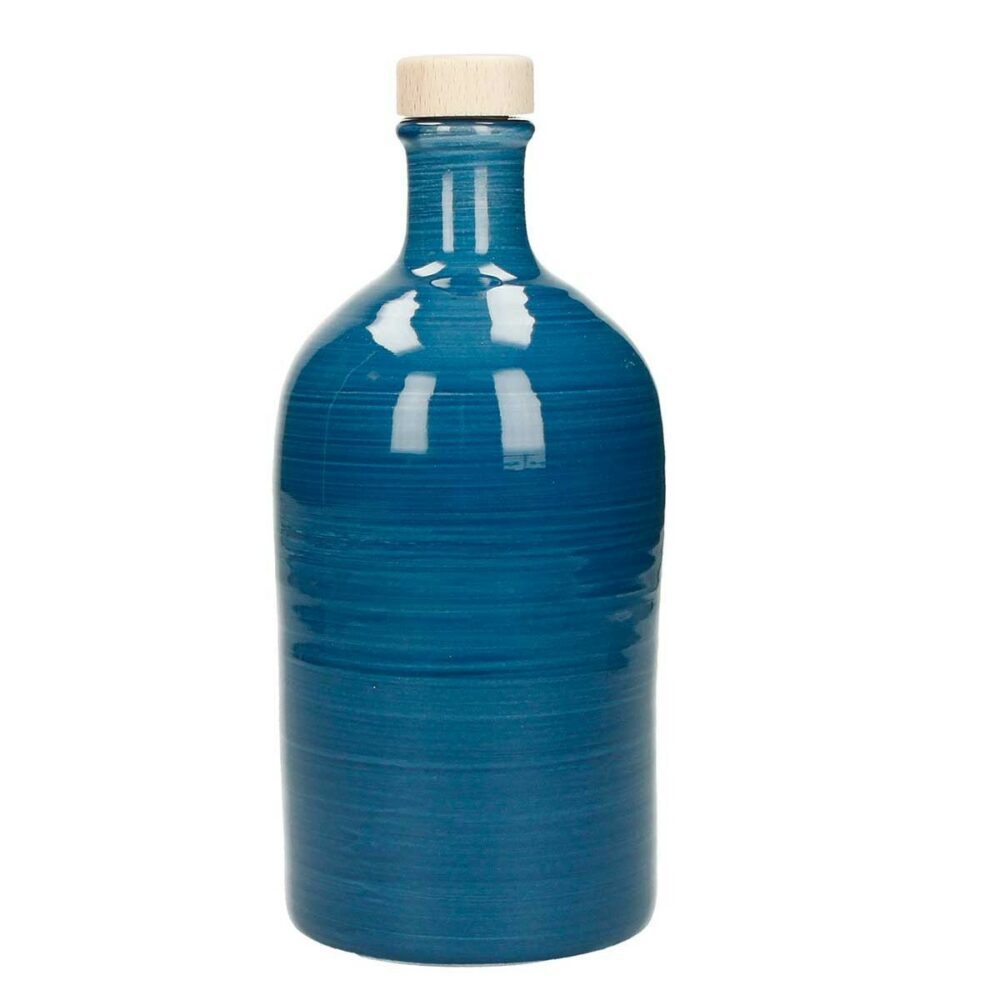maiolica-μπουκαλι-για-λαδι-μπλε-500ml-κεραμικο